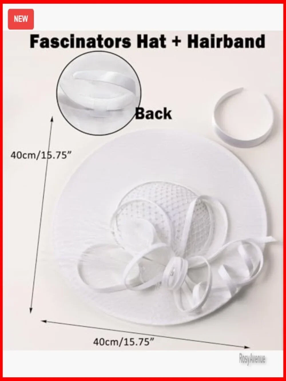 Elegant Women's Fascinator Hat with Flower Feathers Headband for Wedding Derby